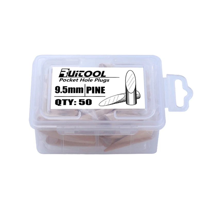 

50 шт. установочные штифты с угловыми отверстиями, 9,5 мм, заглушки для карманных отверстий, деревянные приспособления для