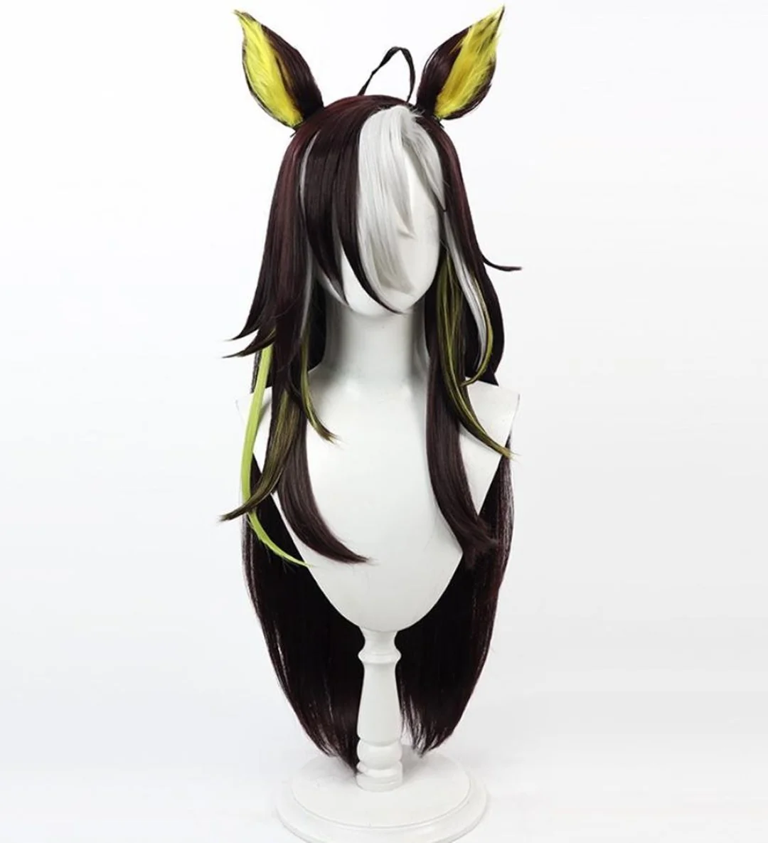 Cosplay Uma Musume Pretty Derby Dream Journey  Wig Anime Game Party Ear Tail Wig image 2
