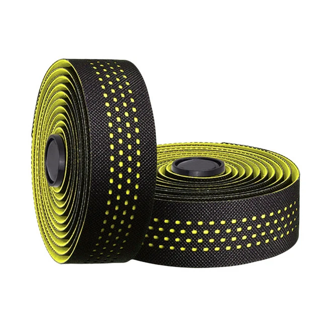 1 paar Perforierte Atmungsaktive Lenker Bänder Nicht-slip Rennrad Bar Band EVA/PU Weiche Anti-Vibration Wrap band Langlebig Bar Bartape
