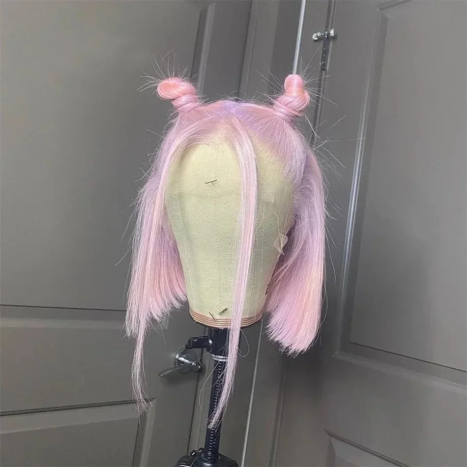 ﻿   شعر مستعار بوب وردي فاتح دانتيل أمامي شعر بشري يرتديها في مأدبة رائع 180% كثافة شعر بشري 100% 13*4 دانتيل أمامي عالي الدقة