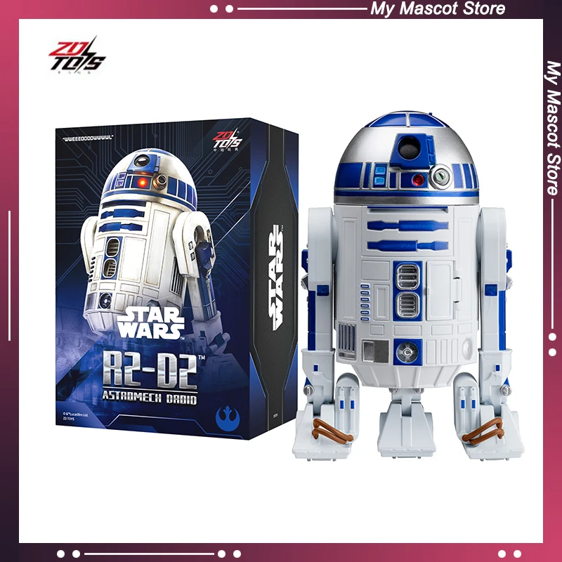 Nueva figura de acción del robot R2-D2 de la serie Star Wars de ZD Toys, un adorno detallado para el escritorio y un juguete de colección para los aficionados a la saga cinematográfica.