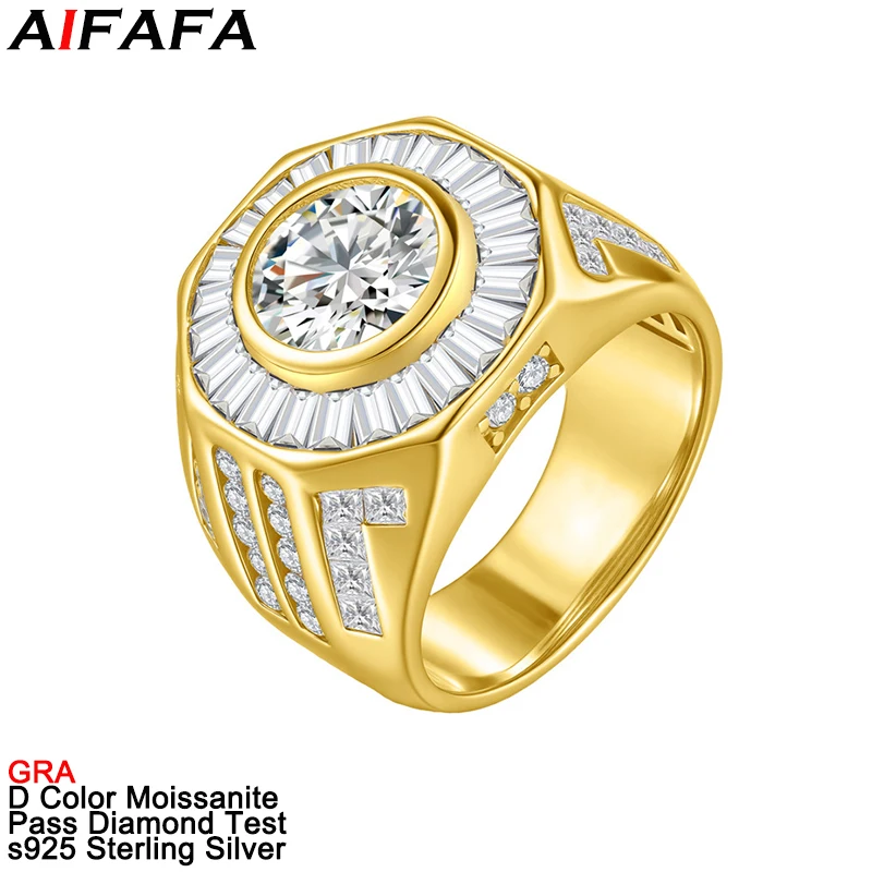 3 Carat Moissanite Diamond Rings for Men and Women s925 Silver Moissanita Couple Lover Ring Fine Jewellery