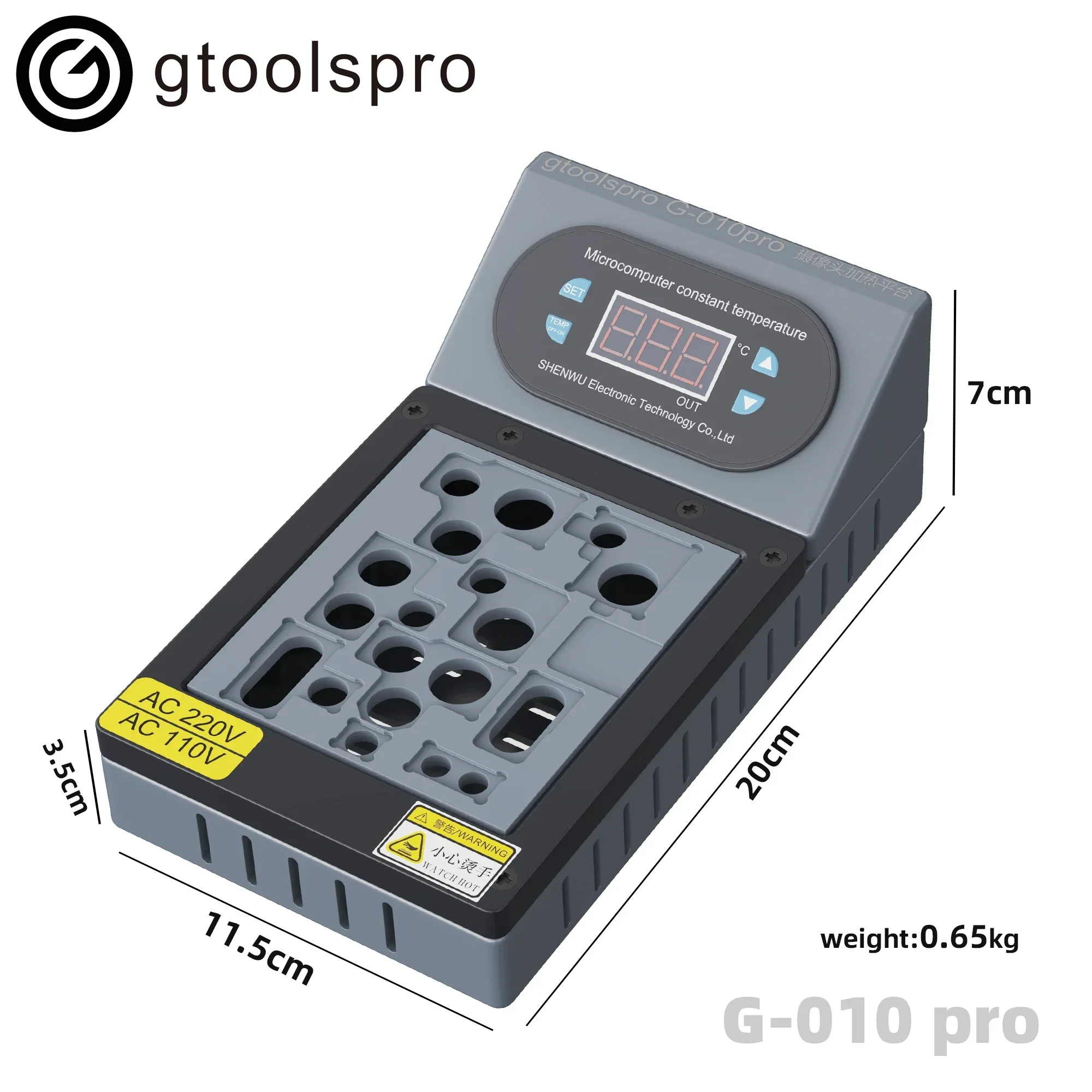 Gtoolspro G-010 Pro Camera Repair piattaforma di riscaldamento IPhone Camera Repair Shake non può essere aperto 7G-15 Pro Max strumento di riparazione della fotocamera