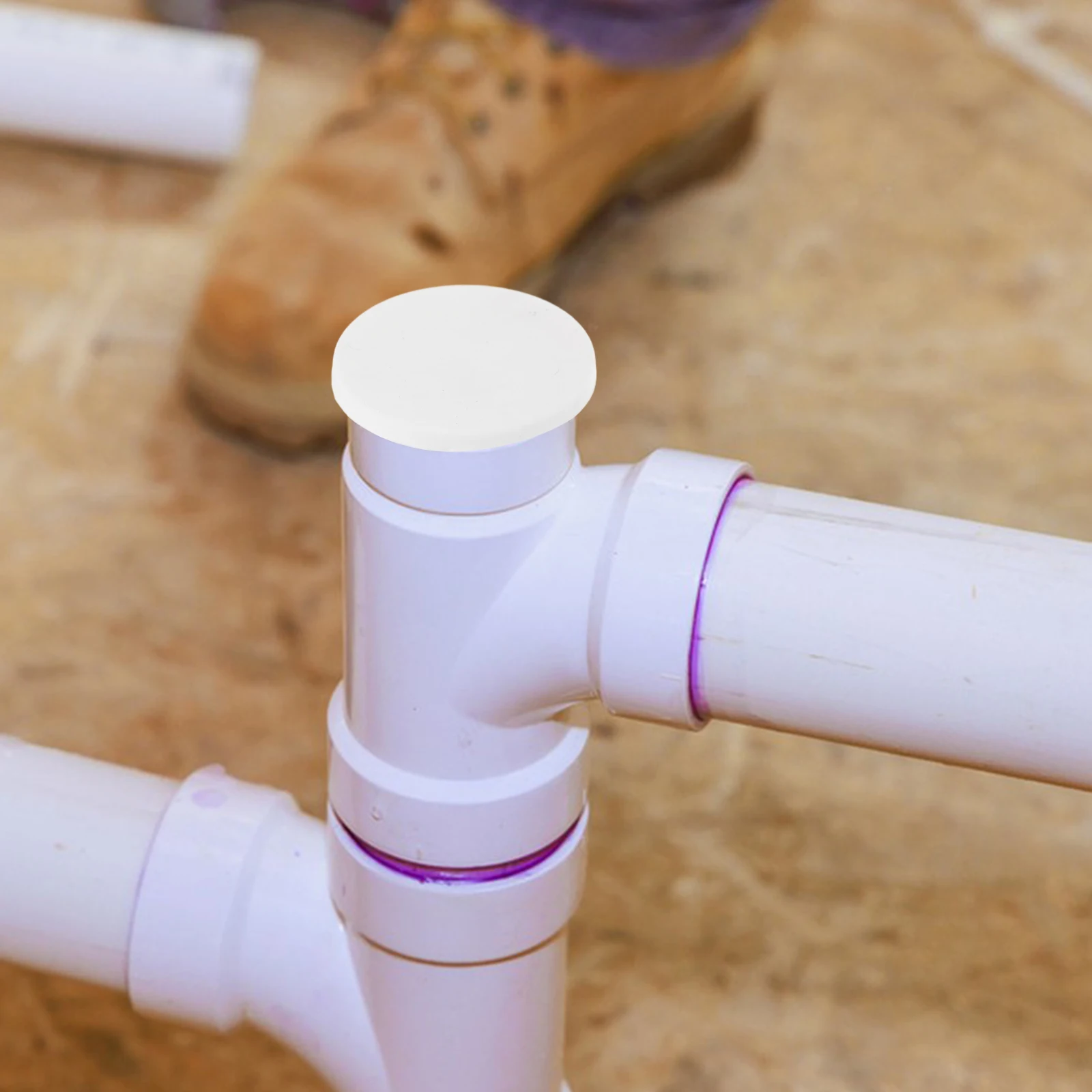 

PVC Pipe Plug End Cap Plugs Fittings Replacement Reusable Caps Tube Plastic Stoppers