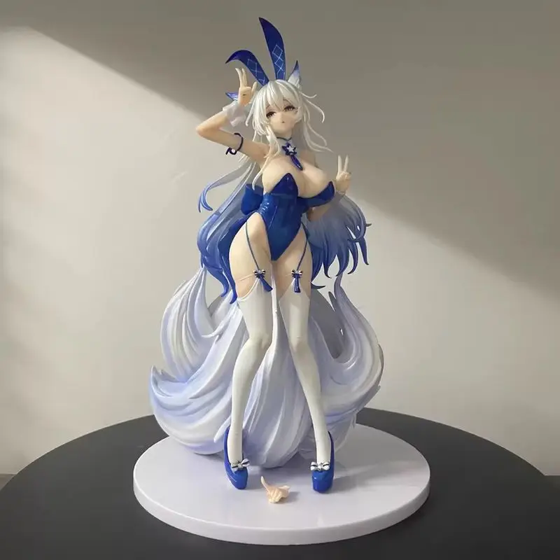 

28cm Azur Lane Shinano Luminous Moon Dream Entanglement Bunny Girl Gk Statue Highly Detailed Anime Decoration Cute Holiday Gift