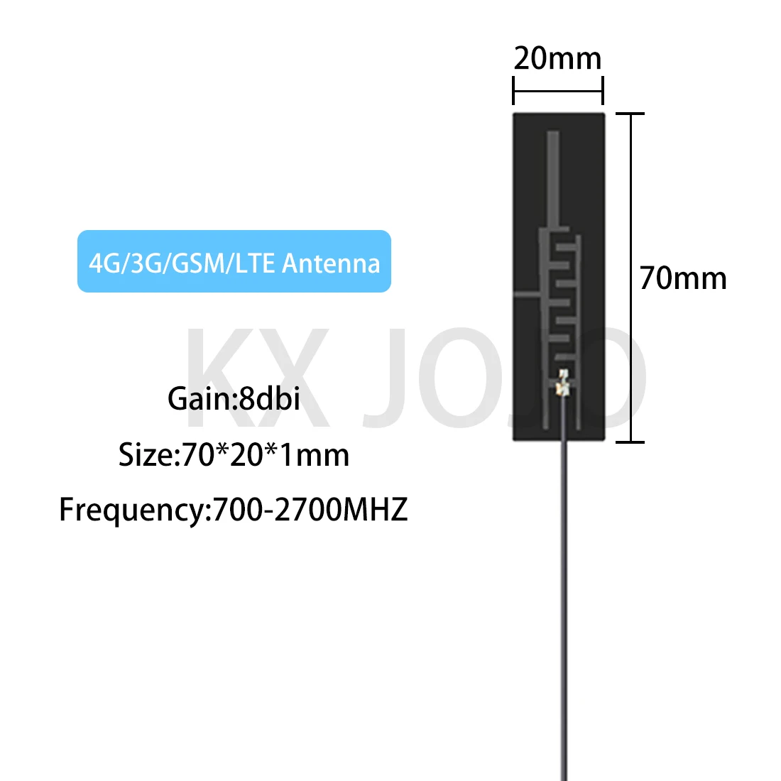 Bluetooth Antenna GSM/4G/LTE/5G Dual-frequency Built-in PCB Omni Directional High-gain Card Router Connector IPEX/Soldering 1pc