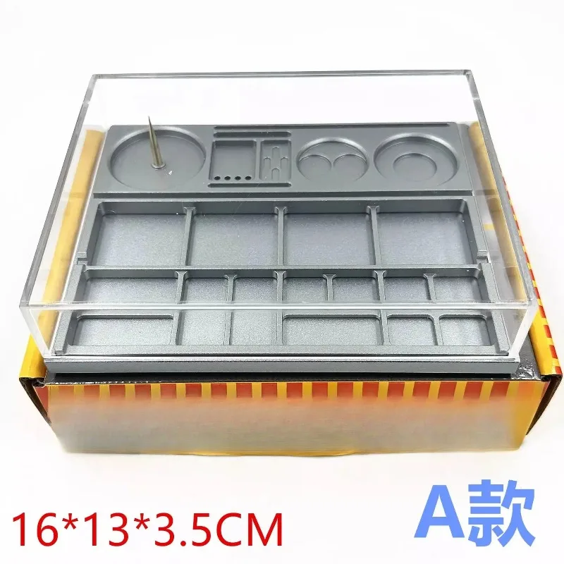 Repair Watch Parts Box, Acrylic Clear Dust Cover, Repair Aids, Parts Storage Tray
