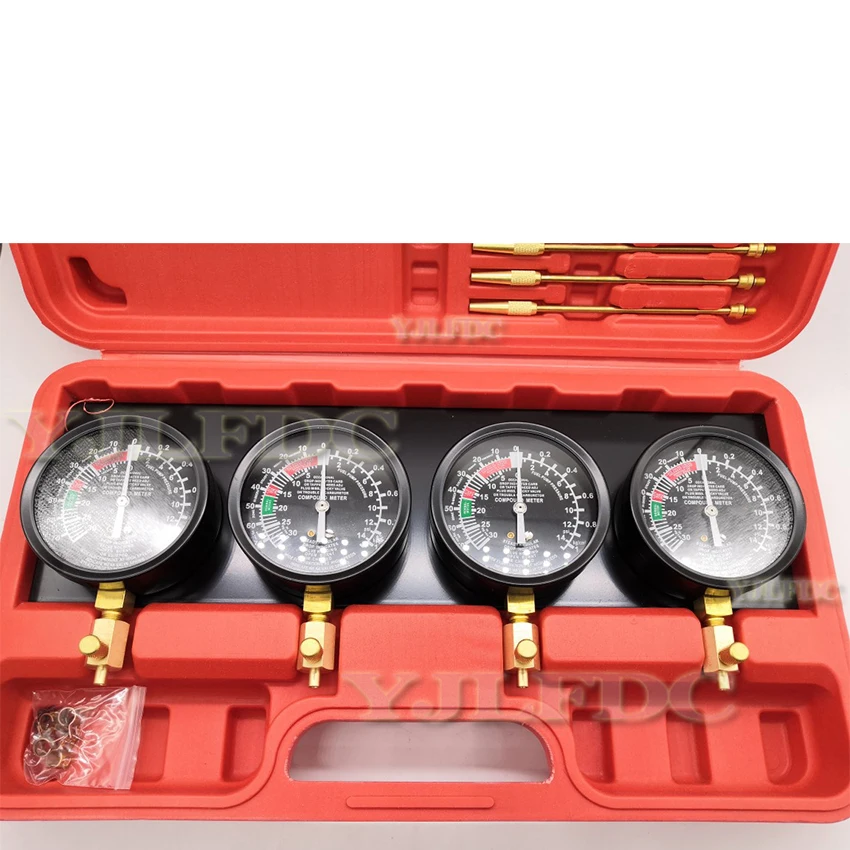 Vacuum Carburetor Synchronizer Carb Tools Accessories sync 4 Gauge Set with Rubber Hose Vacuum Balancer Meter Kit For Motorcycle