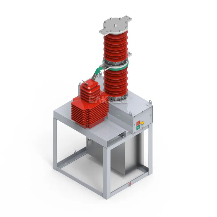 ZW7 Outdoor Industrial Vacuum Circuit Breaker 33KV 35KV Permanent Magnet Operating Mechanism 1P External Current Transformer