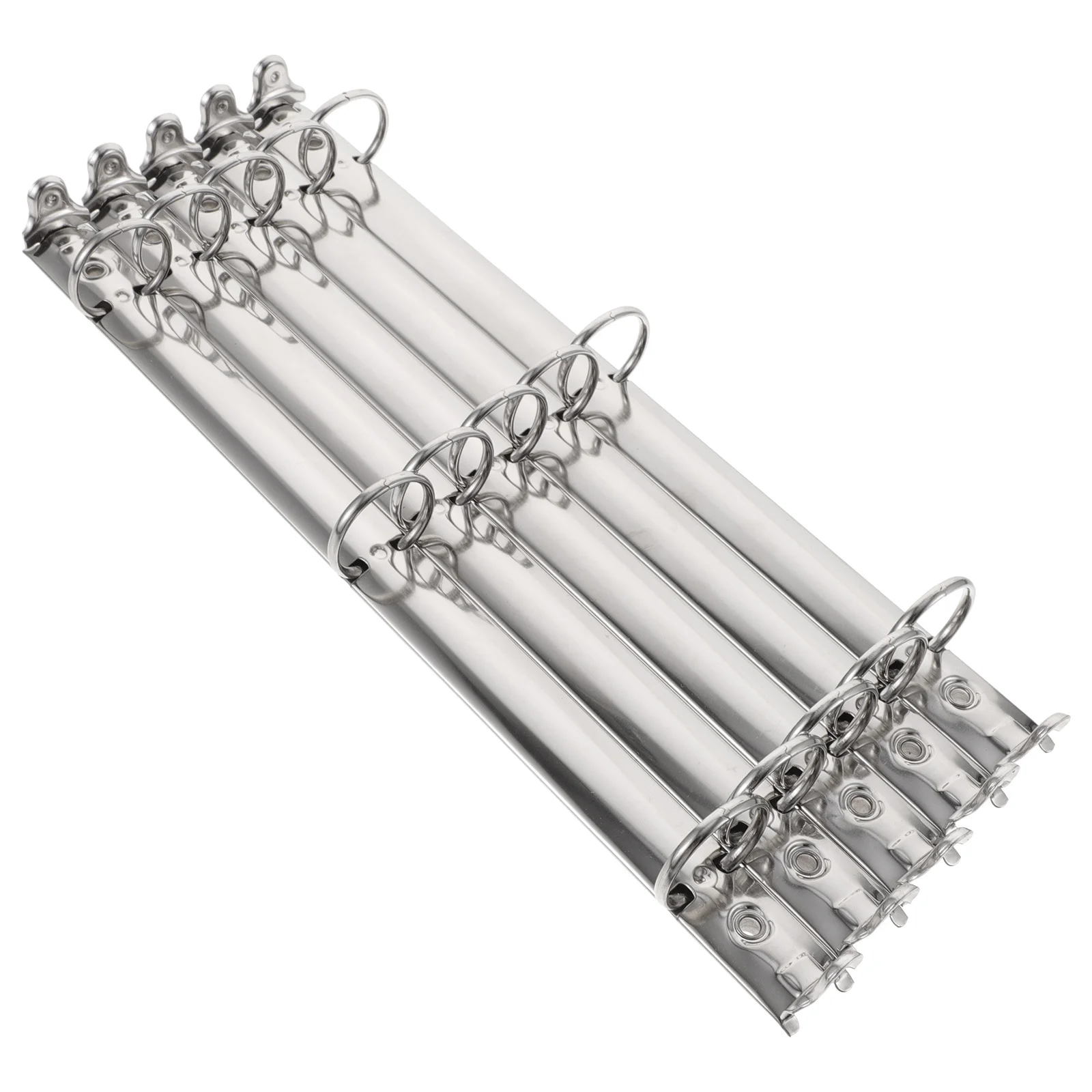 5pcs Metal 3-Ring Binder Mechanism For Loose Leaf Notebook Planner Replacement Binding Spine Combs File Organizer Index Divider