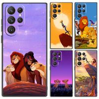 The Lion King Simba Cartoon Phone Case For Samsung S24 S23 S22 S21 S20 FE S10 S10e Ultra Plus Lite Black Soft Cover
