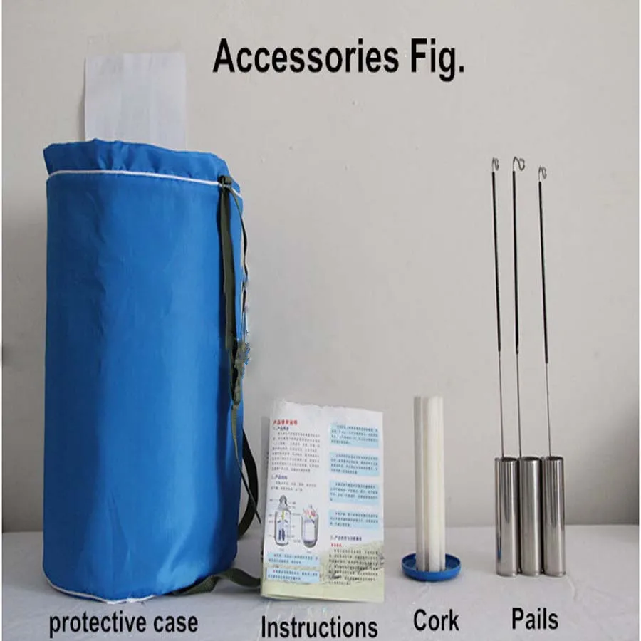 YDS-6 Aluminum Alloy Cryogenic Container Liquid Nitrogen Storage Container Liquid Nitrogen Tank