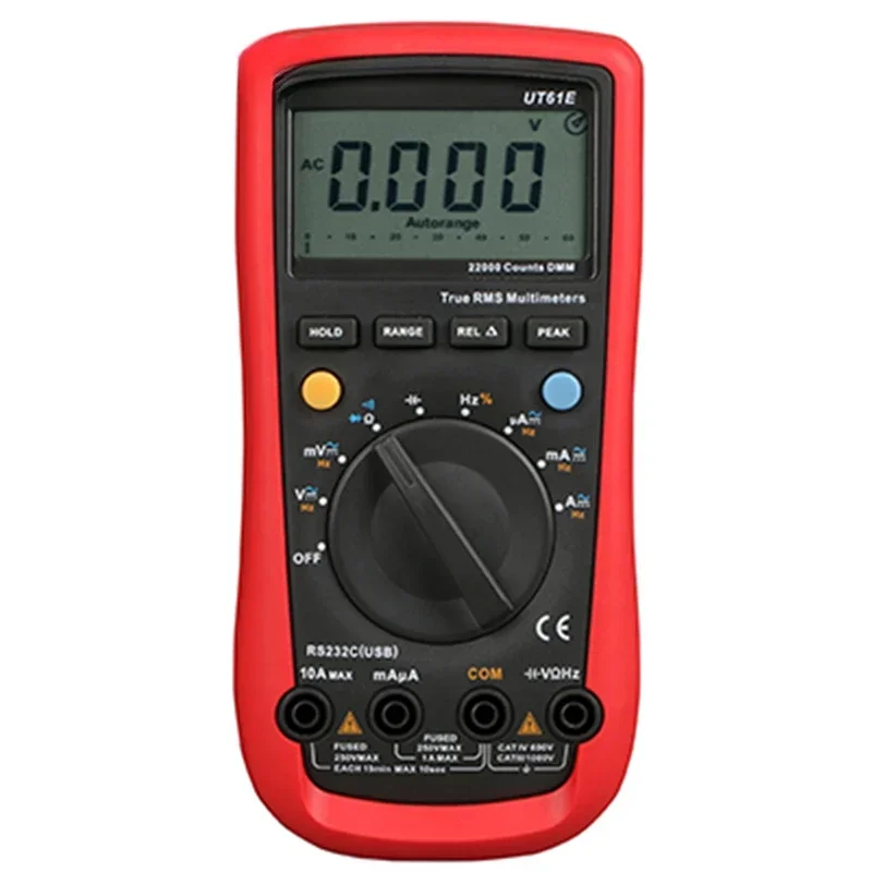 For UNI-T UT61E Multimeter Digital Four and A Half High-precision Multifunctional Anti-burn Electrician Automatic Multimeter