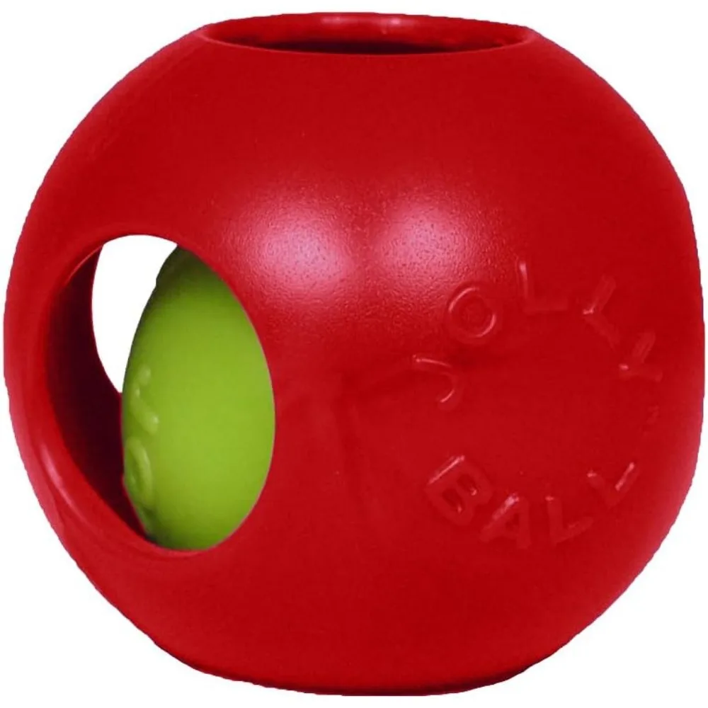 

Jolly Pets Teaser Ball Dog Toy, Extra Large/10 Inches, Red (1510 RD)