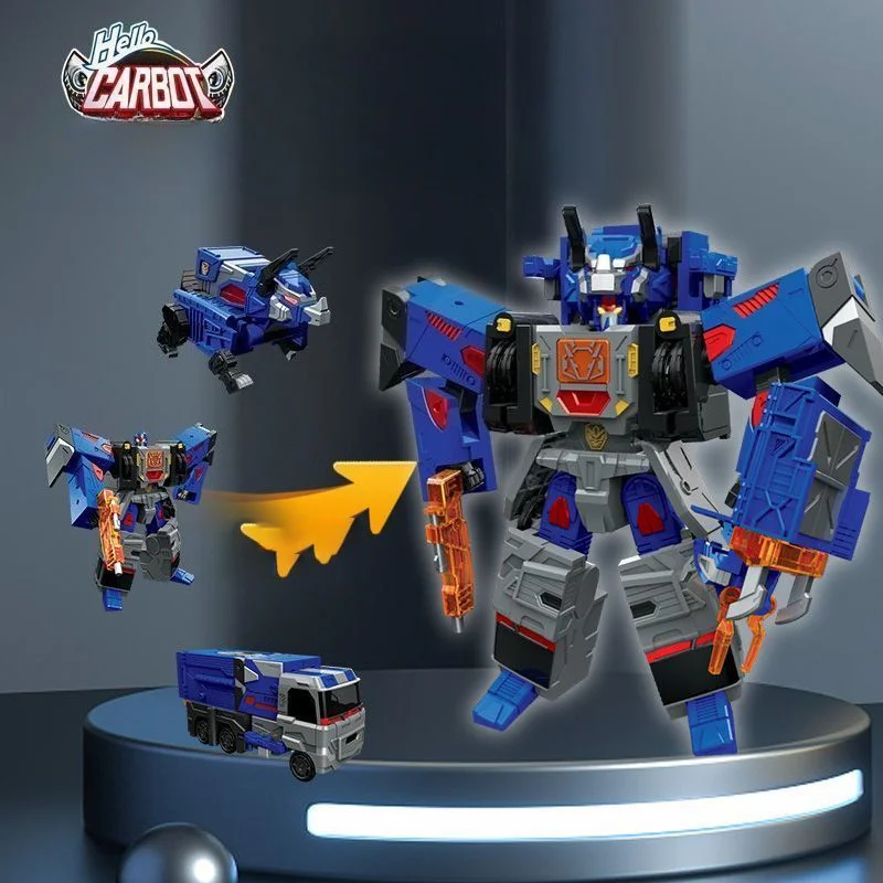 2025 nuevo Robot transformador 2 en 1 de juguete Hello Carbot 11,8 ''/30cm Ice Cool War God coche combinación figuras de acción de juguete para regalo de niños