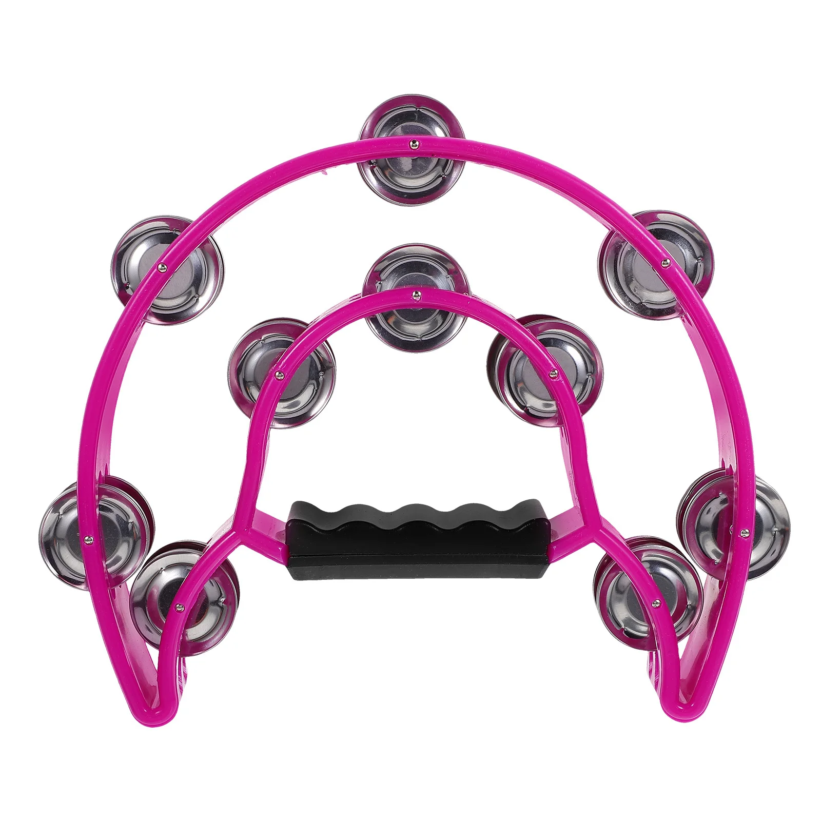 

Party Handheld Tambourine Bell Musical Percussion Instrument for Rhythm Practice Preschool Kids Gift Sound Maker