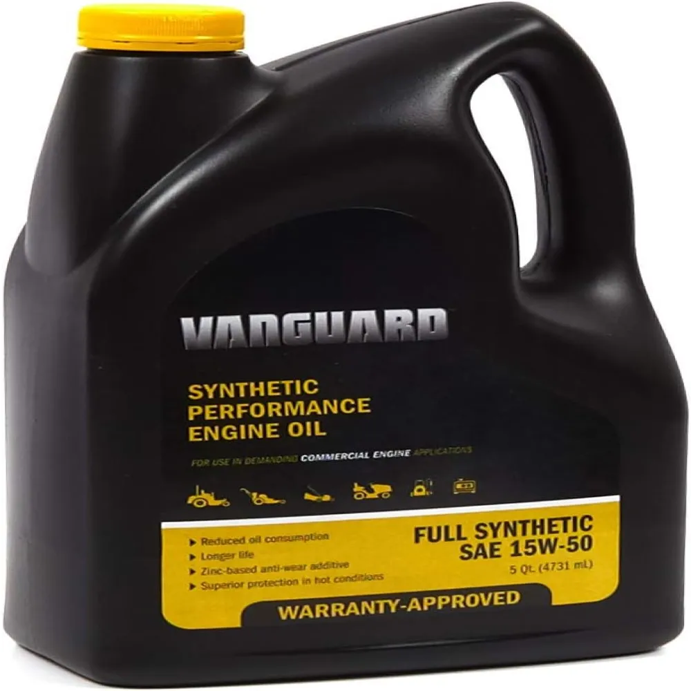 Briggs & Stratton 100170 Vanguard 15W-50 Heavy Duty Synthetic Oil, 5 Quart