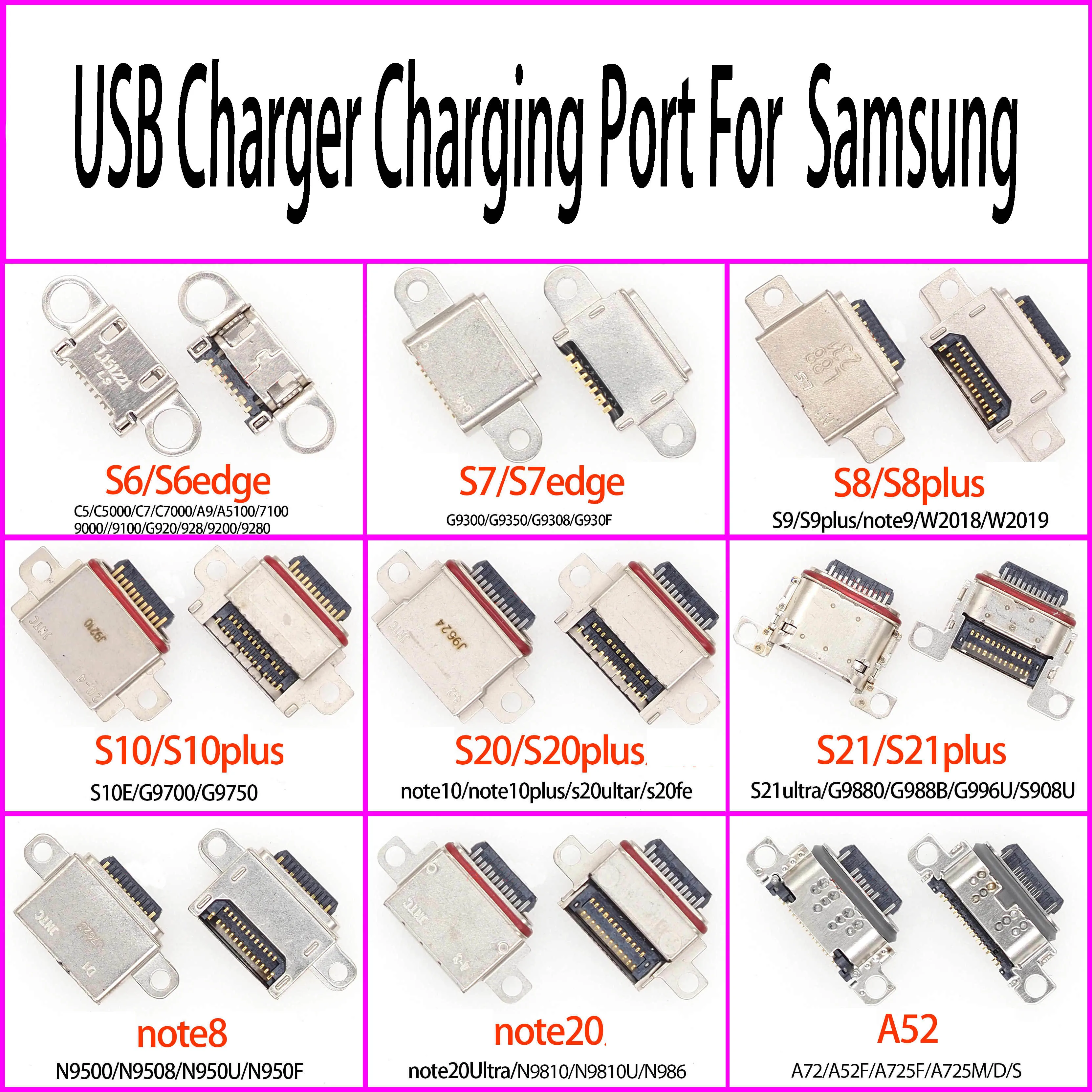 

1PC USB Charging Data Port Connector For Samsung Mobile Phone Computer Laptop 679111218 Pin S56 7 8 S9+ J100 Note7 8 c9 S6 i900