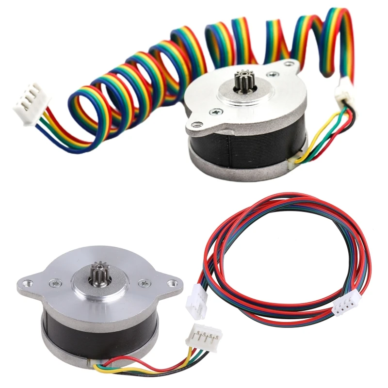 Direct Dual Extruder Step Motor NEMA14 36mm Round Pancake Motor 36HS2418CL16 1.88A for Voron 2-Phase 4-Wire