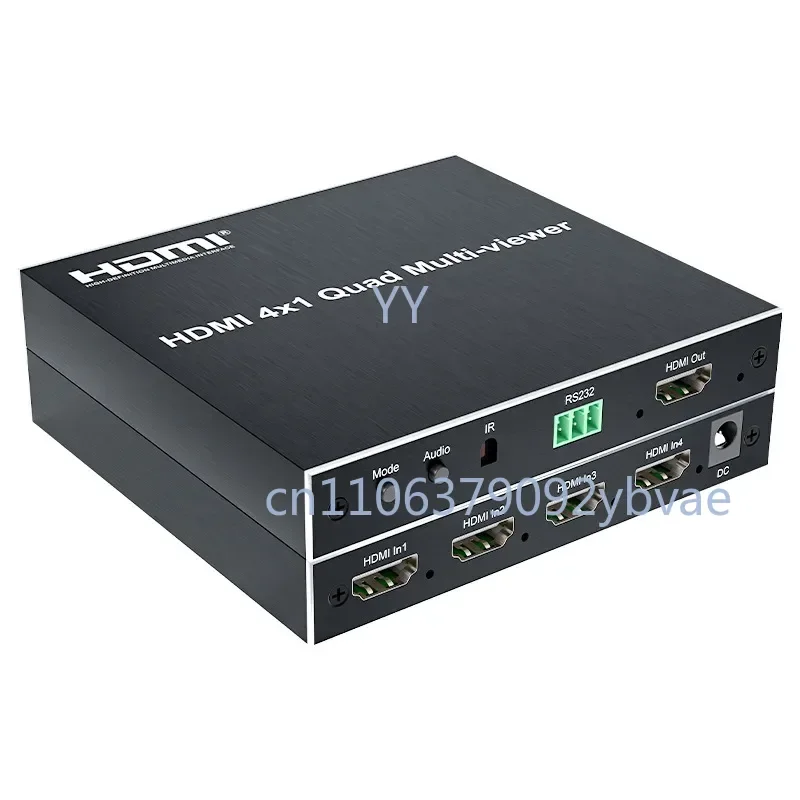 

4k HDMI Quad Multi-viewer 1080P 60Hz 4 Channel Split Screen HDMI Switch 4x1 Multiviewer for PS4 Camera Laptop PC To TV Monitor