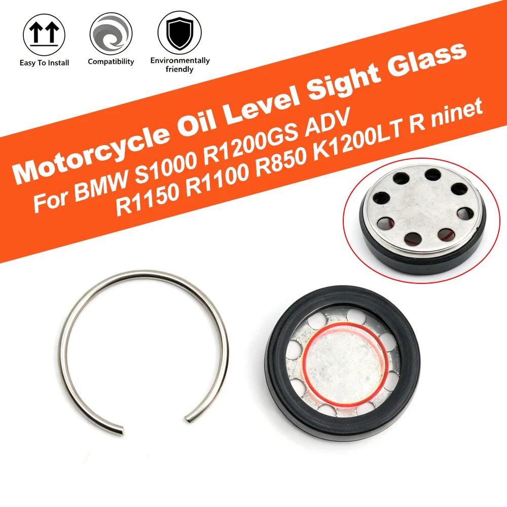 Oil Sight Glass For BMW R1200GS R1150 R1100 R850 K1200LT S1000RR R nineT Motorcycle Engine Oil Level Window Replacement