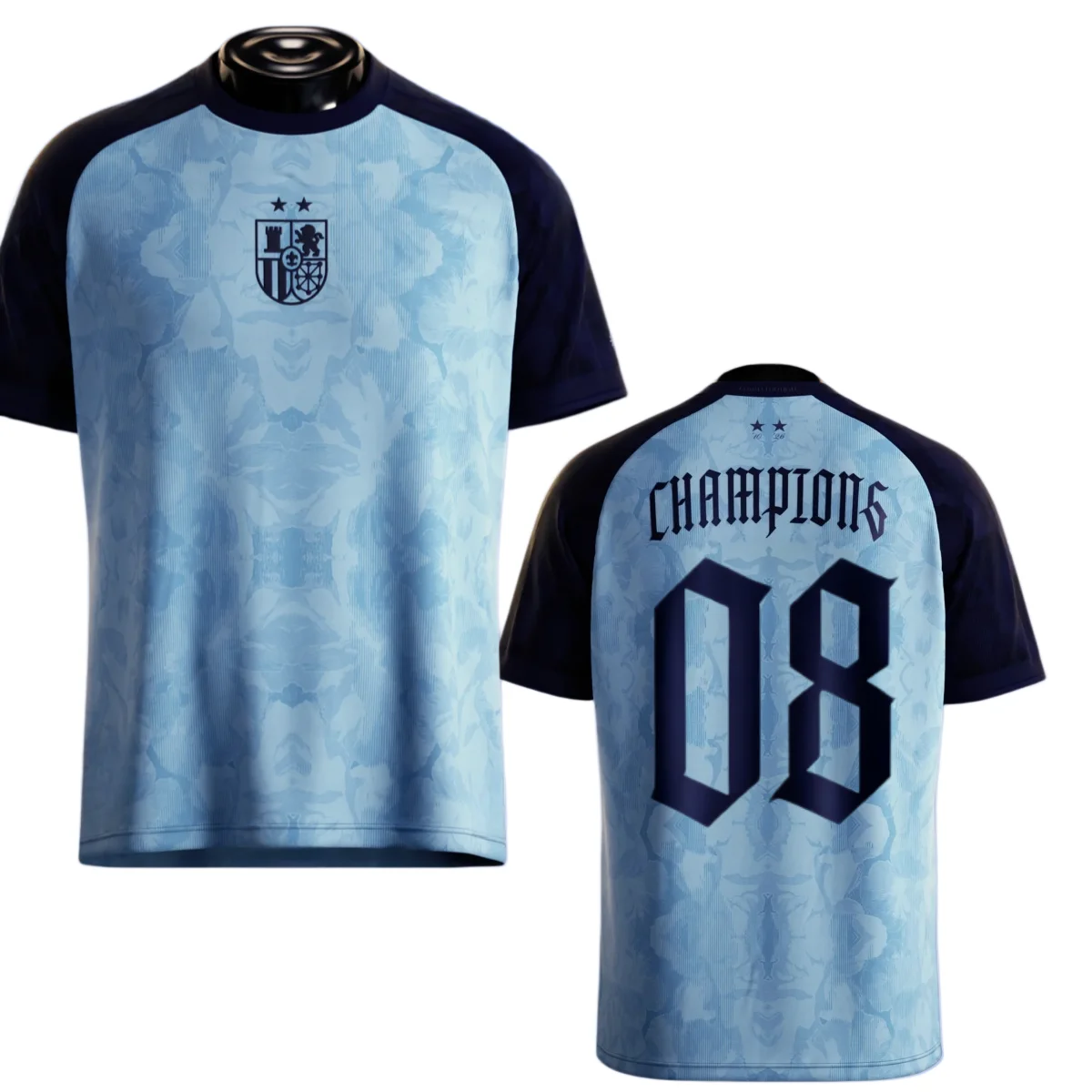 2026 Summer Spain Football league Jersey 3D T-shirt Men's women's Comfortable and breathable Short sleeve Sweatshirt Tops