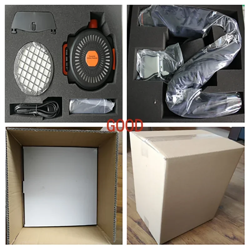 مصنع الهواء Fed بالطاقة التنفس PAPR السيارات سواد قناع خوذة لحام لآلة لحام الغبار تنقية الهواء