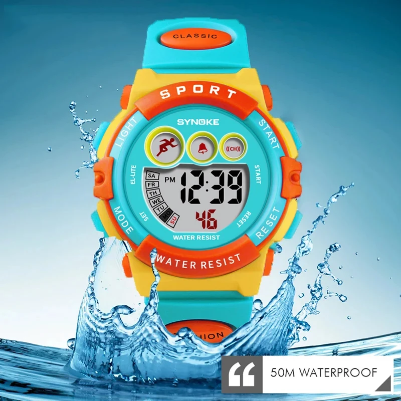 Waterproof Sport Children Watch LED Digital Kids Watches Luxury Electronic Watch for Kids Children Boys Girls Gifts