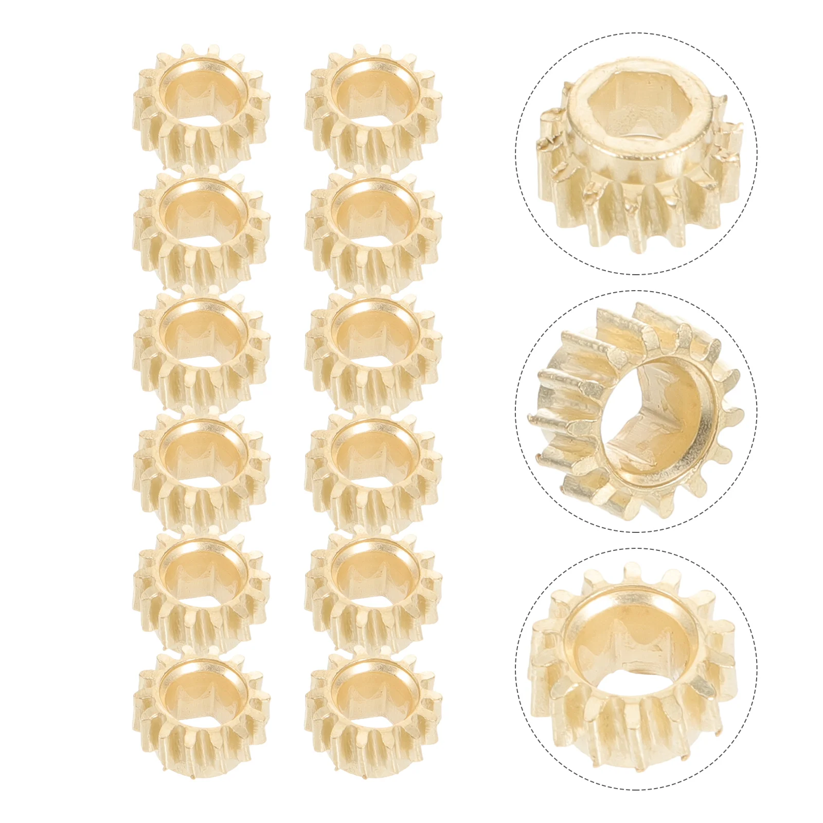 12 Pcs Guitar Hex Gear Folk Tuner Caps Acoustic Gears Electric Head Button Tuners String Ballad