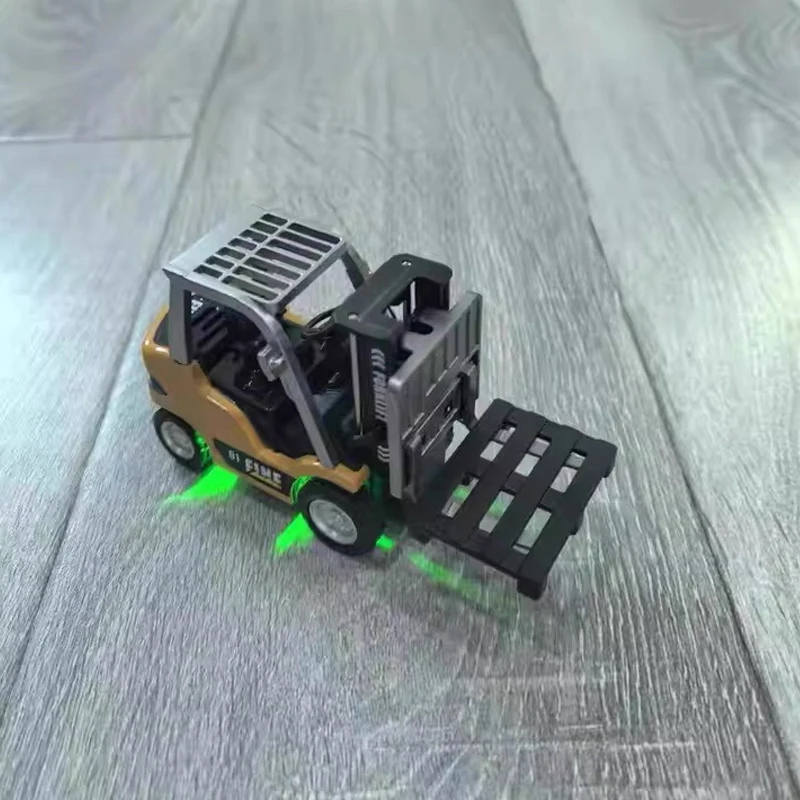 1/64 RC شاحنة رافعة شوكية مع خطاف البضائع والشوك والبليت 2.4G التحكم عن بعد رافعة شوكية لعبة الرافعات مع مقطورة للبالغين الصبي هدية