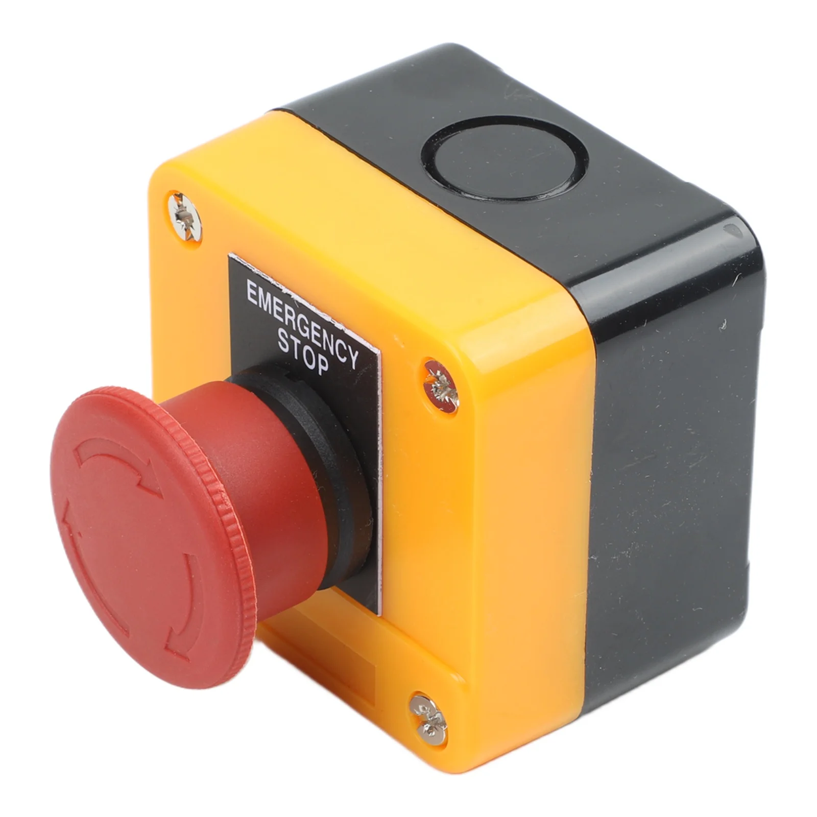 1NC E-Stop Push Button Switch Self-Locking 10A Electrical Systems Button Switch CNC Exigent Stop Switch Box With Screw Terminals