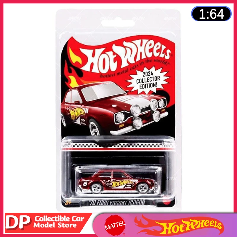 New Hot Wheels '70 Ford Escort Rs1600 Exclusive Collectors Edition Diecast Vehicle Model Cars Toys, Ship Now