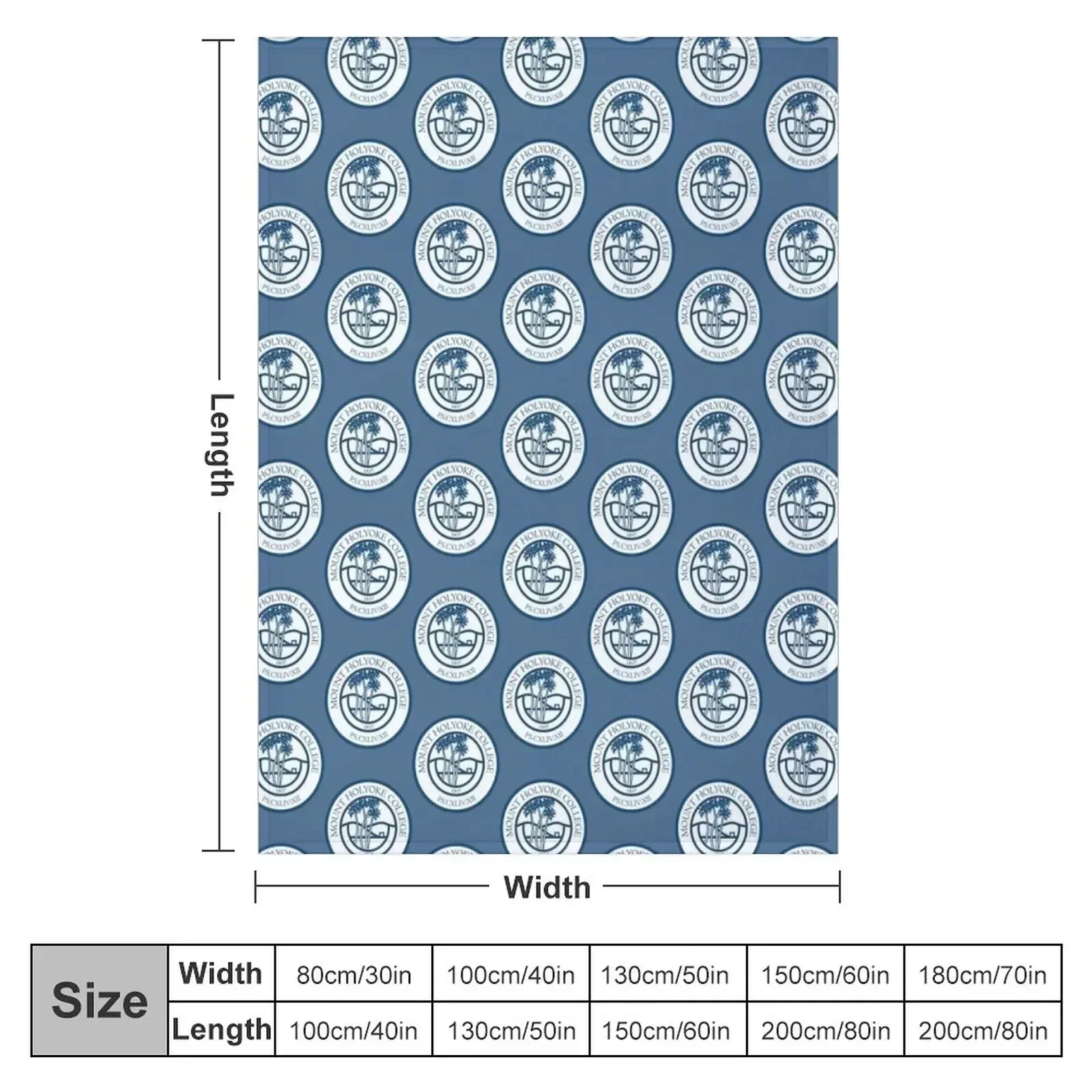New Mount Holyoke College Throw Blanket Nap Plaid on the sofa Sofas Sleeping Bag Blankets