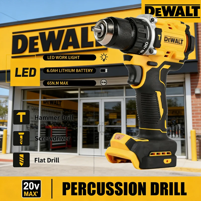 

DEWALT DCD805 20V Brushless Cordless Hammer Drill Driver 1/2" Keyless 34000BPM 90Nm 2000RPM 3-Mode LED Bare Tool