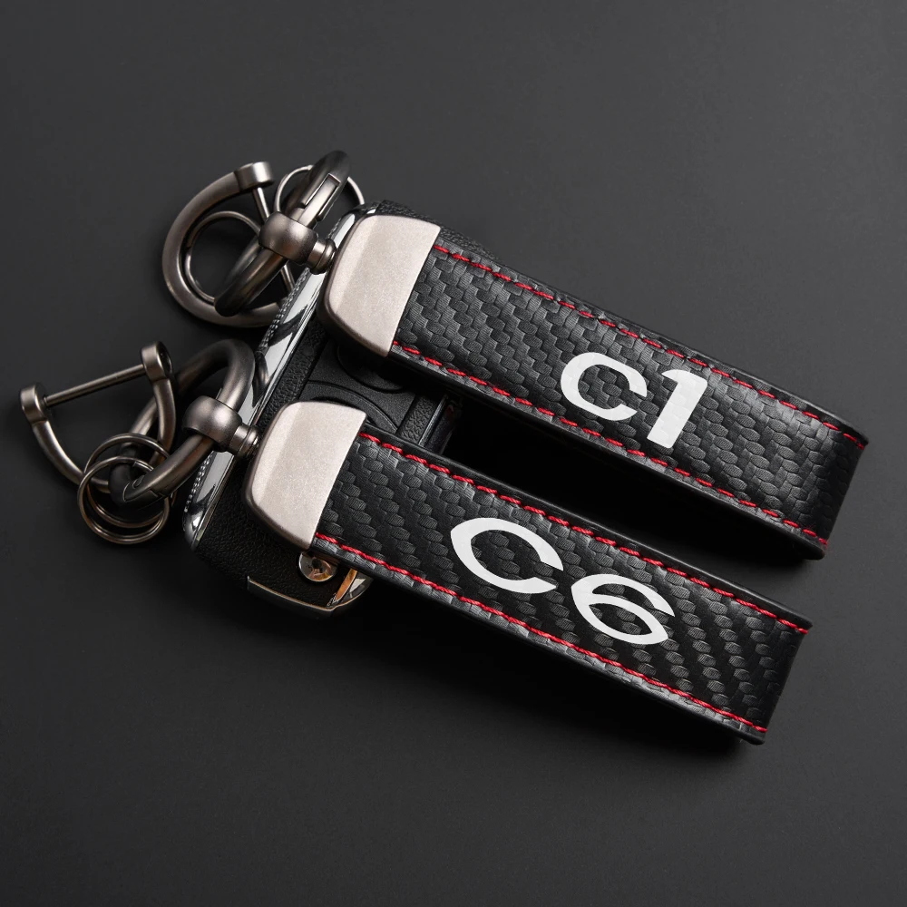 Anti-Lost Car Keychain Auto Accessories For Citroen C4 C3 C5 Aircross C1 C CROSSER Berlingo C Elysee C6 C2 Picasso Jumpy VTS C2