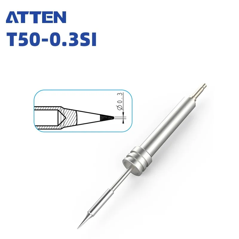 ATTEN GT-Y050 Soldering Tip T50-K/0.1SI/0.3SI/2.0SK/3.0SK/1.2C/1.3D/2.2D/3.0D Solder Iron Head Replacement Accessories Tools