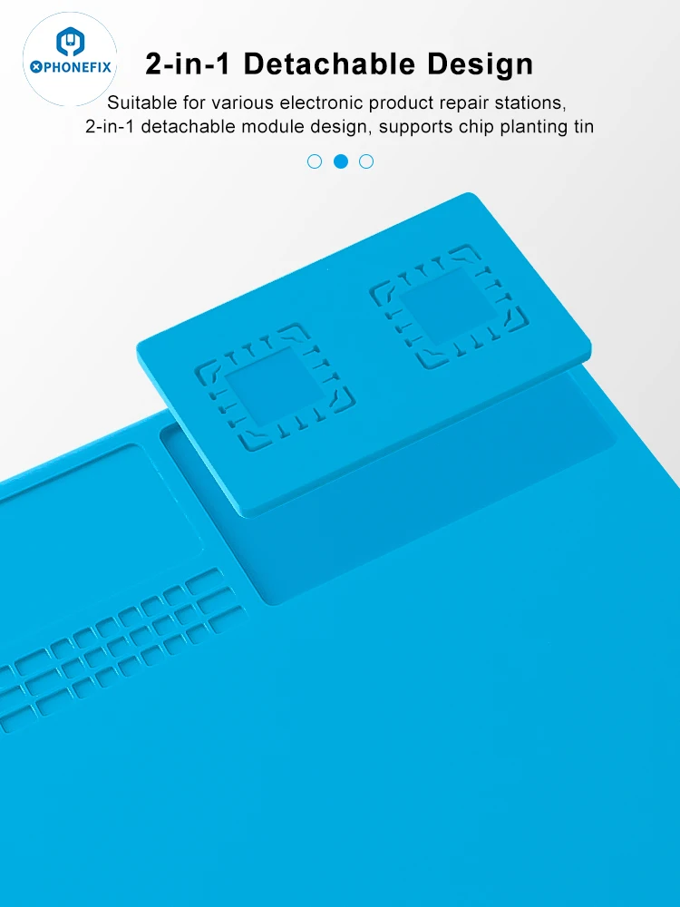 500X350mm Heat Resistant Electronics Repair Mat Heat Insulation Repair Pad Silicon Soldering  BGA PCB Welding Repair Platform