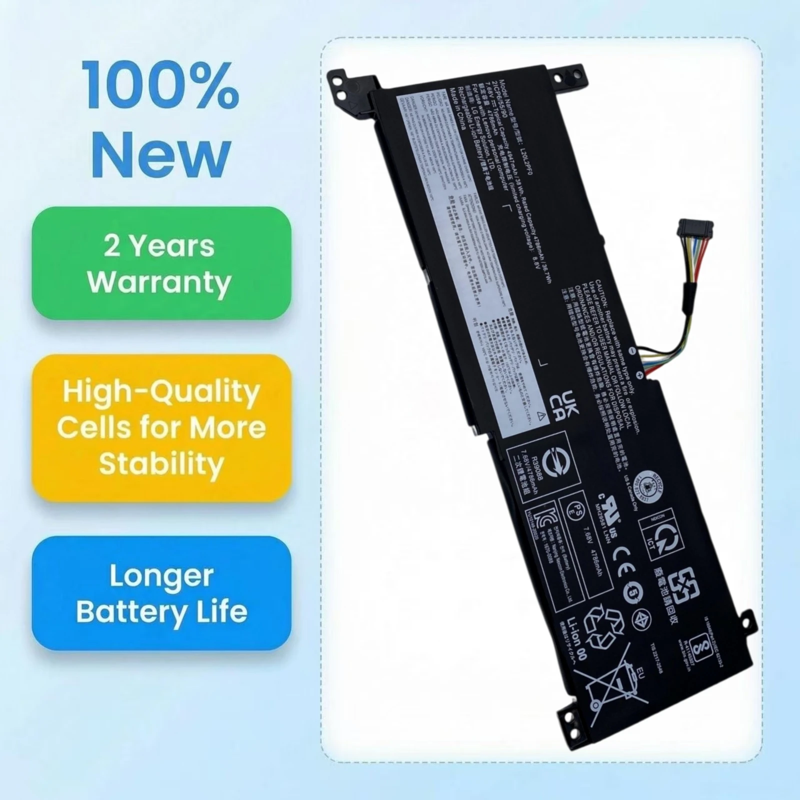 L20C2PF0 L20M2PF0 L20L2PF0 Laptop Battery For Lenovo IdeaPad 3-15ALC6 V14 V15 G2-ITL 5B11B36273 5B11B36285 5B11B36278 5B11B36280