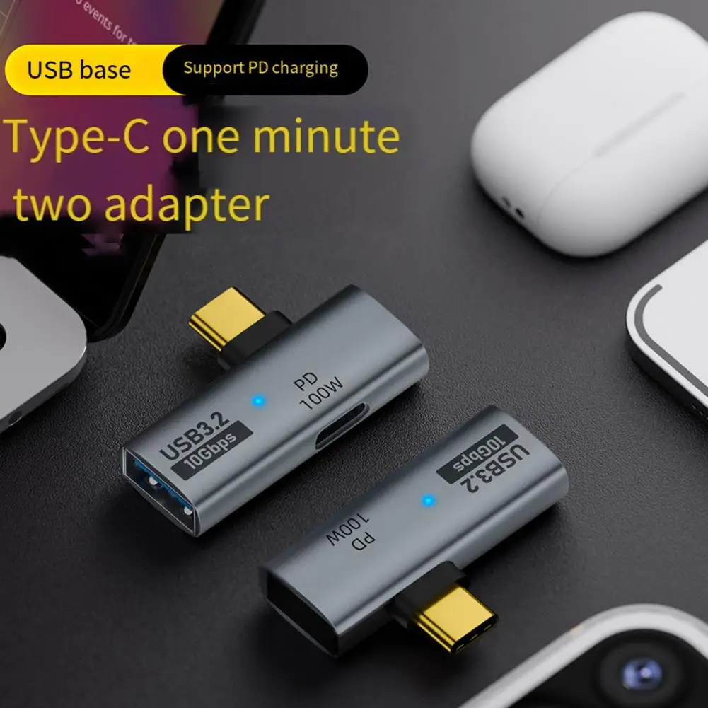 Adapter for Laptops Tablets 10gbps Fast Data Transfer Type C Adapter with 100w Pd Charging for Phone Tablet for Mobile