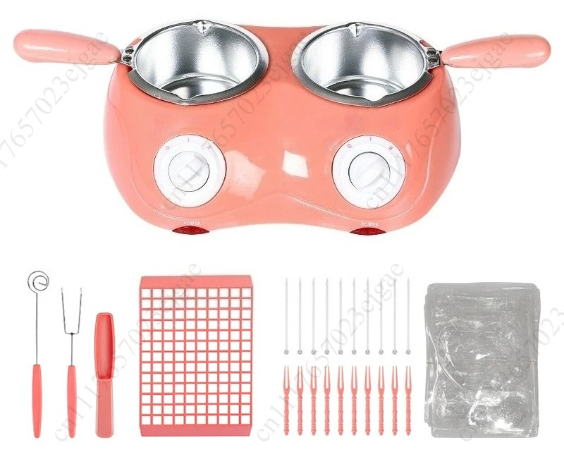 220V Pink DIY Chocolate Soap Melting Furnace Double Boiler Chocolate Melting Machine