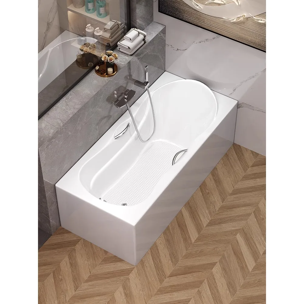

*Seamless integrated installation-free thickened bathtub acrylic adult bathtub