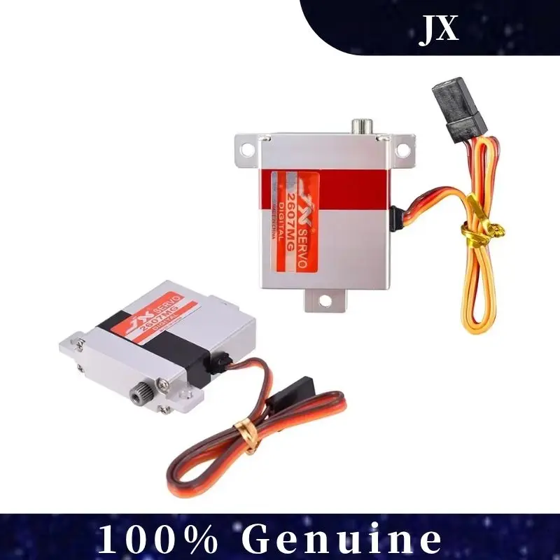

JX Servo PDI-2607MG 7.2kg 0.13sec Digital Full Metal Aluminium Case Wing Servo with Dual Ball Bearing for RC Drone Glider
