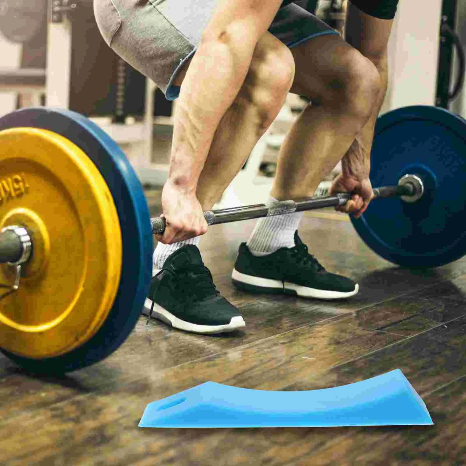 Barbell Plate Protection Pad Training Equipment Deadlift Anti-slip for Bumper Wedge Wear-resistant Mat Fixation