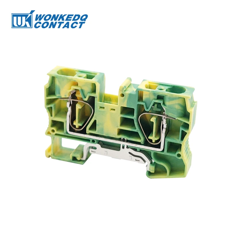 ST 16-PE 16mm² Ground Connector Din Rai Terminal Blockl Spring-Cage Connection 16mm Earth Wire ST16-PE