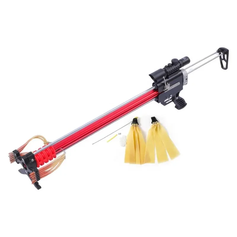 Quality Manufacturing Slingshot For Fishing Metal Powerful Hunting Slingshot