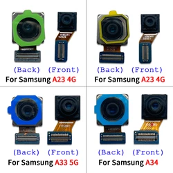 Rear Camera For Samsung A23 A23 A24 4G A33 5G A34 A53 Front Selfie Facing Back Wide Main Macro Depth Cameras Flex