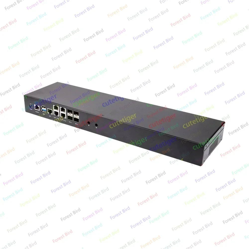 For QOTOM 1U Rack Router Firewall  Q20331G9 Q20332G9 Processor Atom C3758R C3758 AES-NI Mini PC- 5x 2.5G LAN 4x 10GbE SFP+