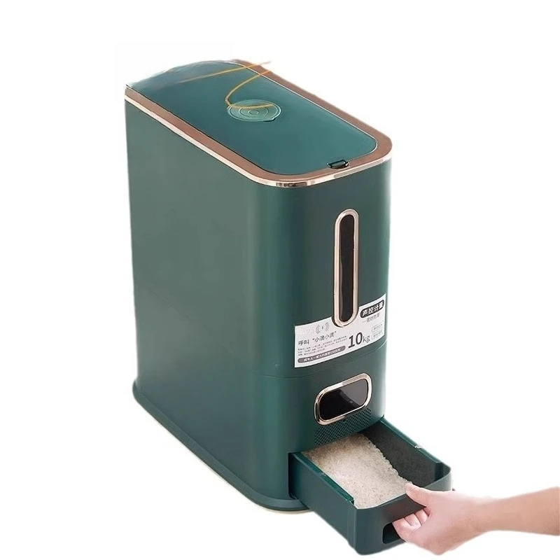 

Household intelligent sealed bucket, large-capacity voice-activated rice bucket