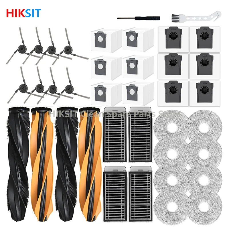 Accessoires pour aspirateur Dreame X50s Pro Master / L40S Pro Ultra / L50 Pro Ultra, pièces de rechange, brosse latérale principale, filtre HEPA