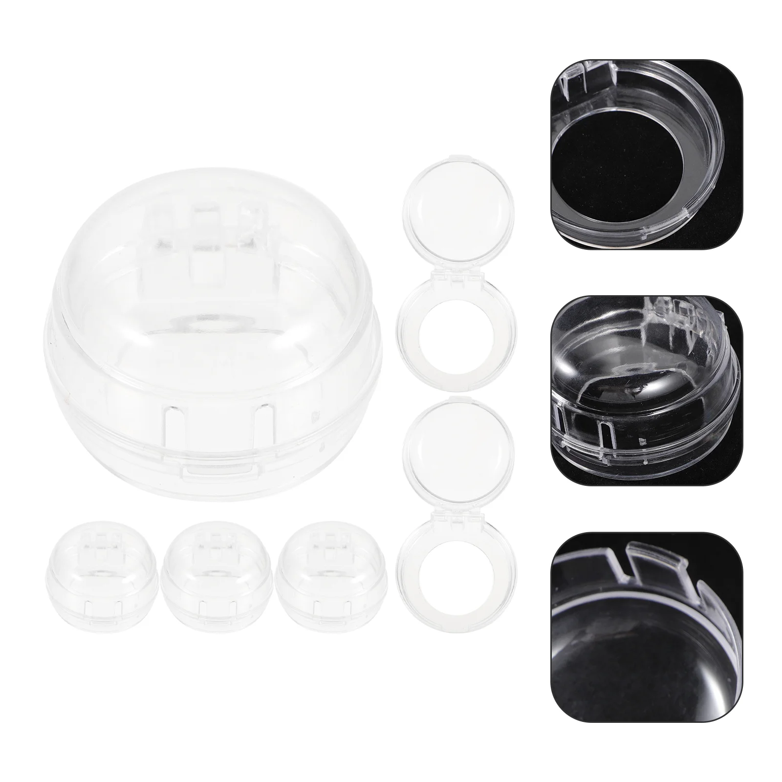 

6 Pcs Stove Cover Gas Knob Safety Covers Child Proof Door Multifunction Guard for